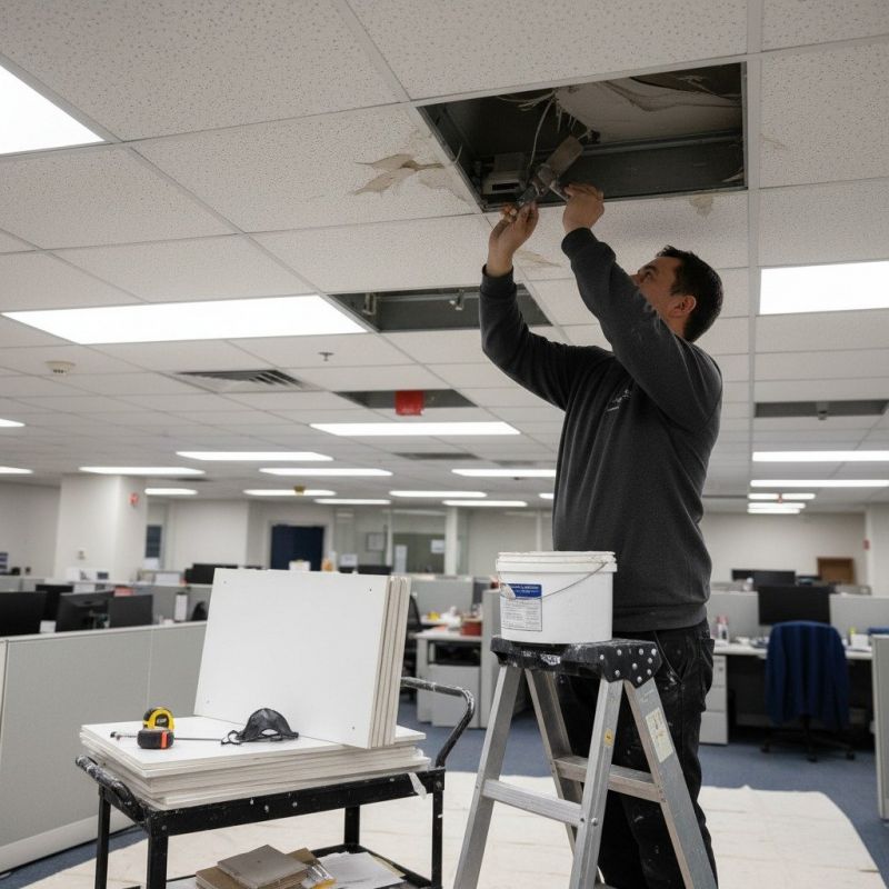Local Ceiling Tiles Replacement pros at work